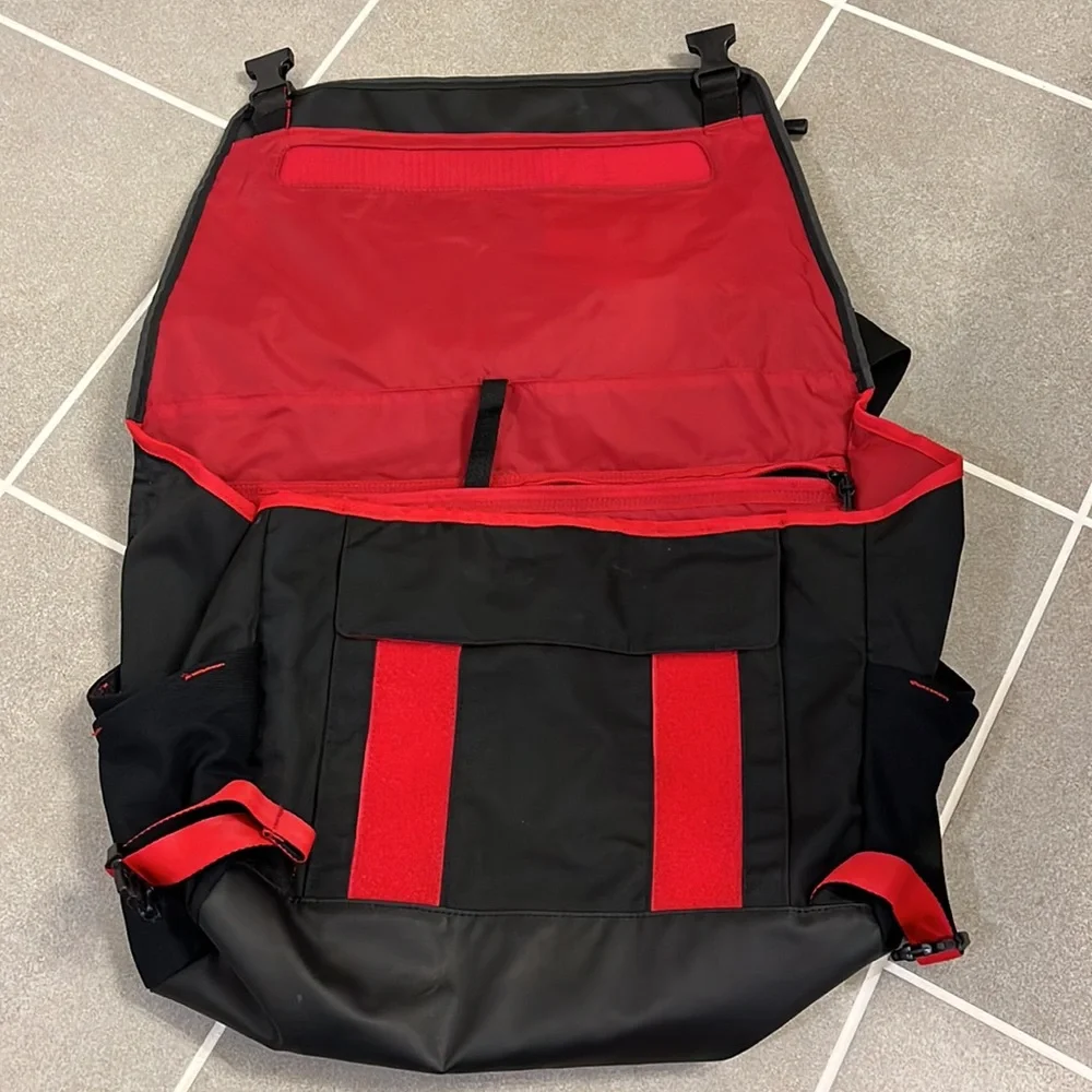 Polo Sport Ralph Lauren Messenger Commuter Bag shoulder laptop school bag black